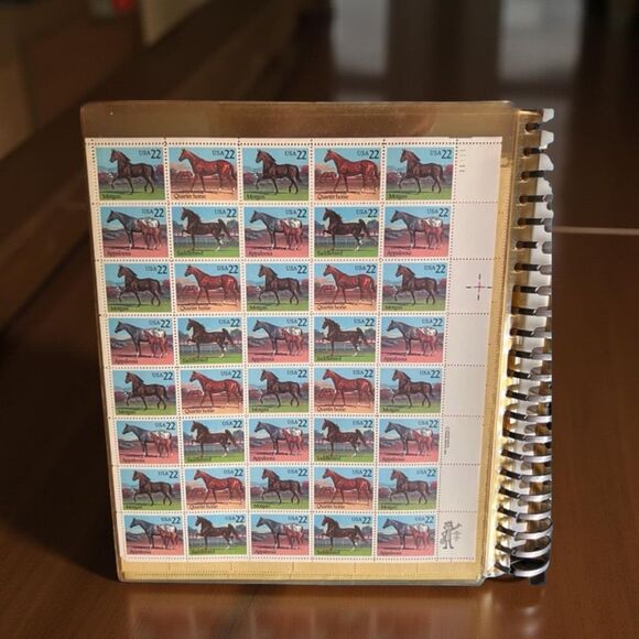 MNH Scott #2155-58 Horses 1985 - 22 Cent Stamp Sheet of Stamps - Picture 1 of 2